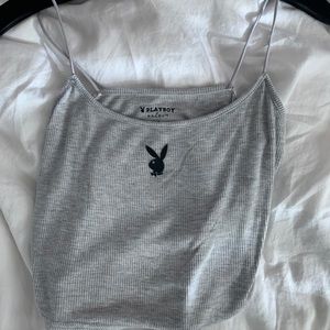 GREY PLAYBOY PACSUN TANKTOP
